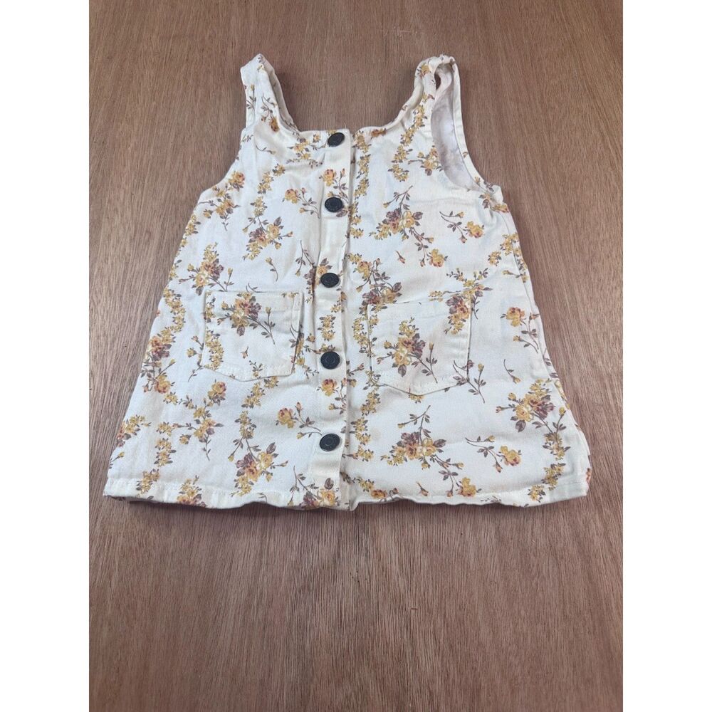 Jessica Simpson Baby Girls Floral Button Top 18M Fall Layering Outfit